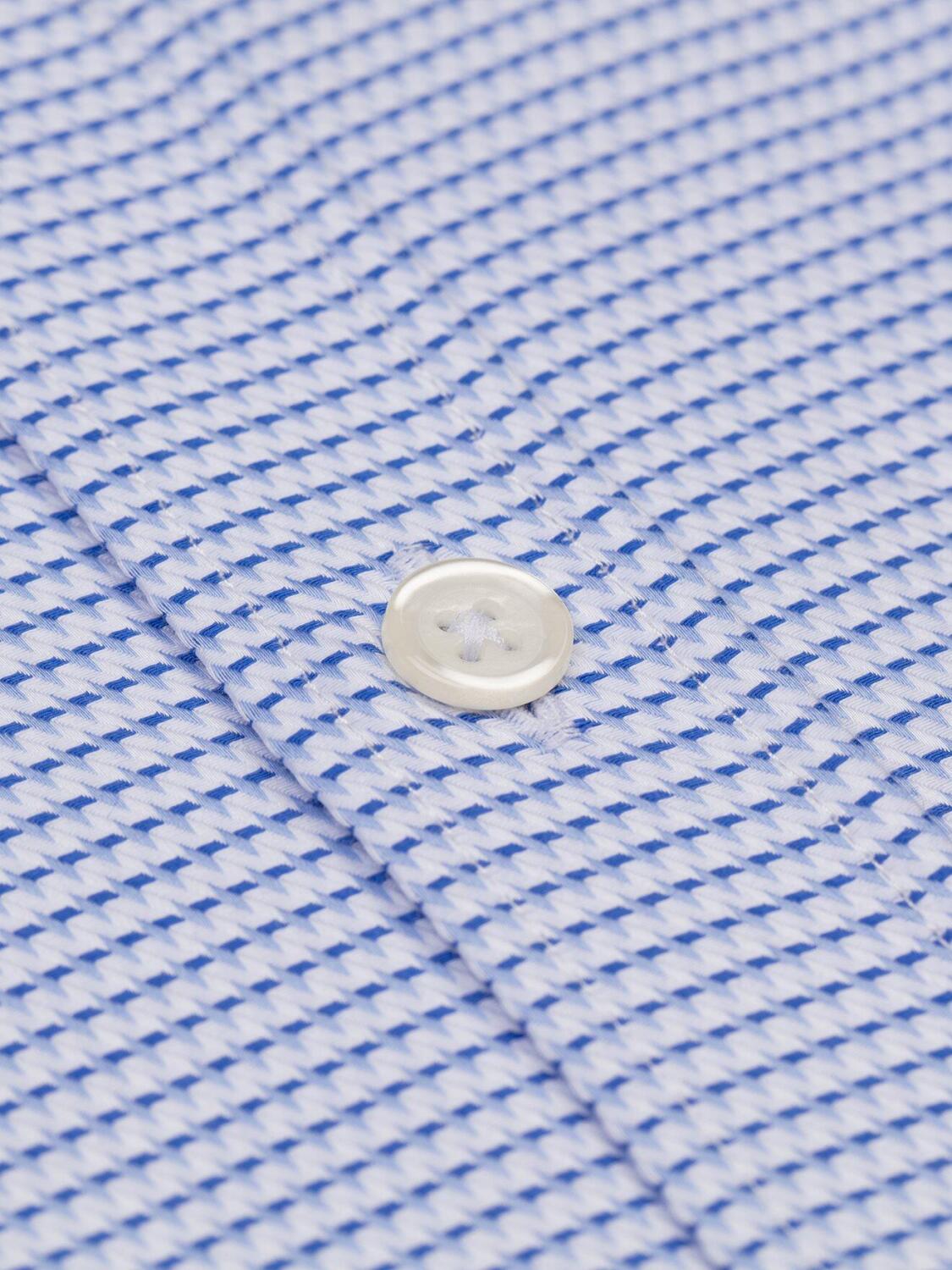 Chemise Walt en twill ciel - Col Boutonné