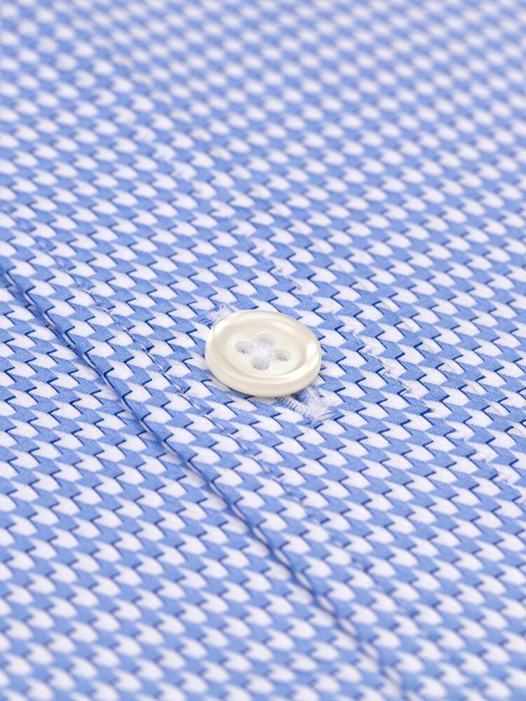 Willy Hemd aus himmelblauem Twill - Button-Down Hemden