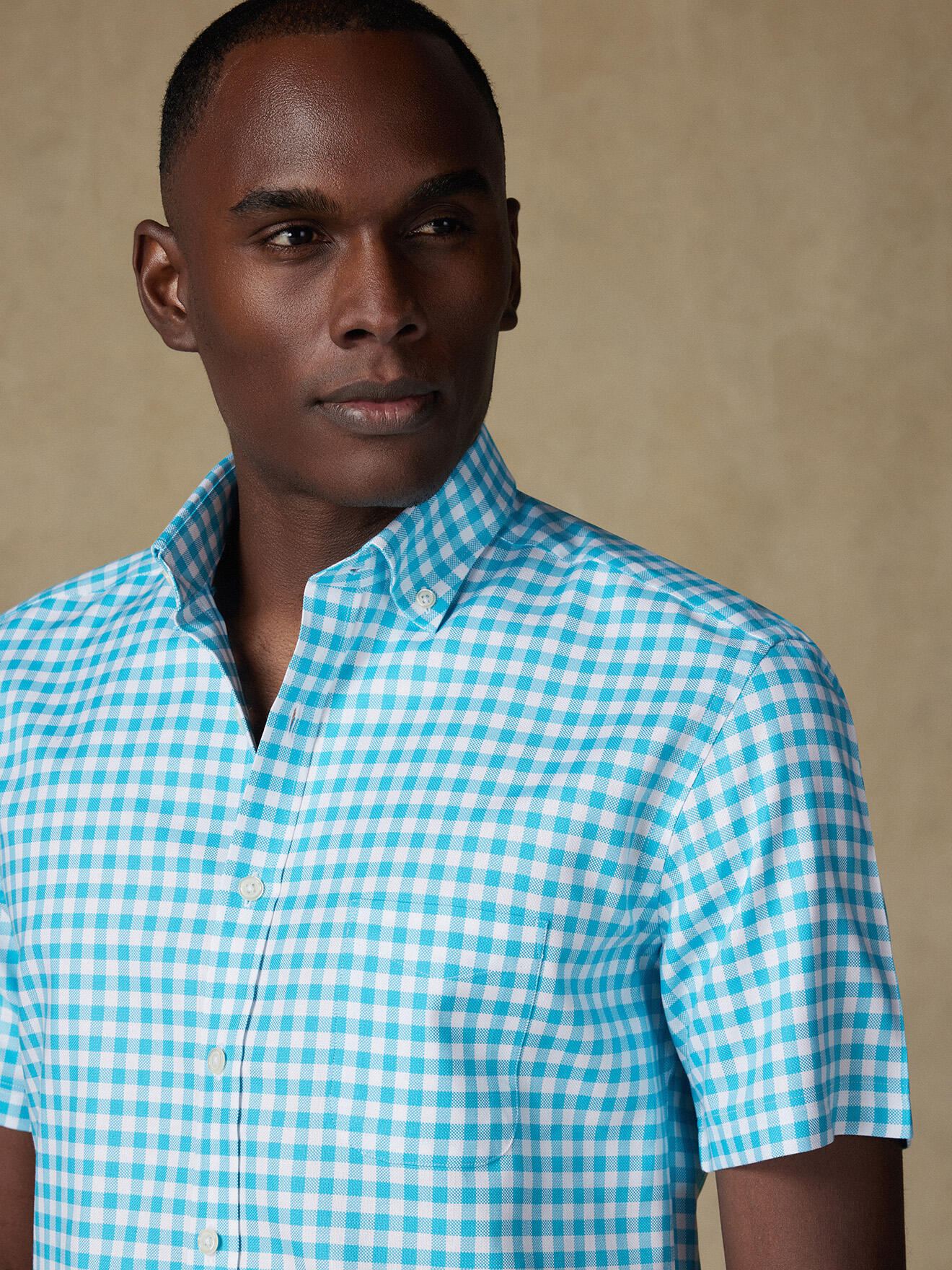 Camicia Hawaiana Originale KY's Da Uomo, 100% Cotone Con Tasca, Stampa Squalo, Turchese, Taglie S-4XL, Bottoni In Cocco