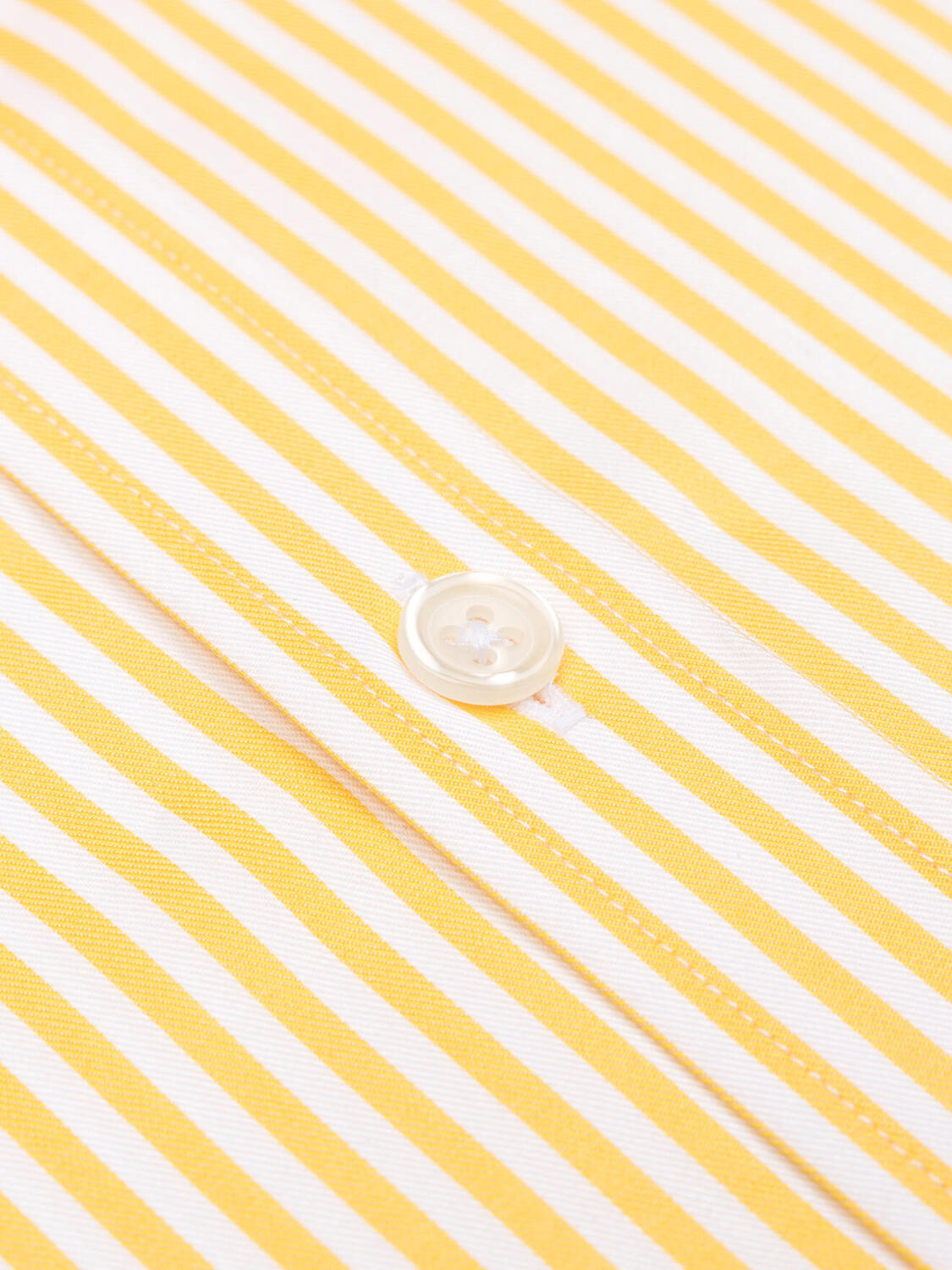 Barry geel gestreept overhemd - Button-down kraag