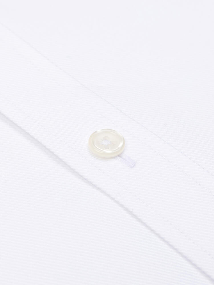 Chemise manches courtes Bolton blanche en coton & lyocell - Col Boutonné