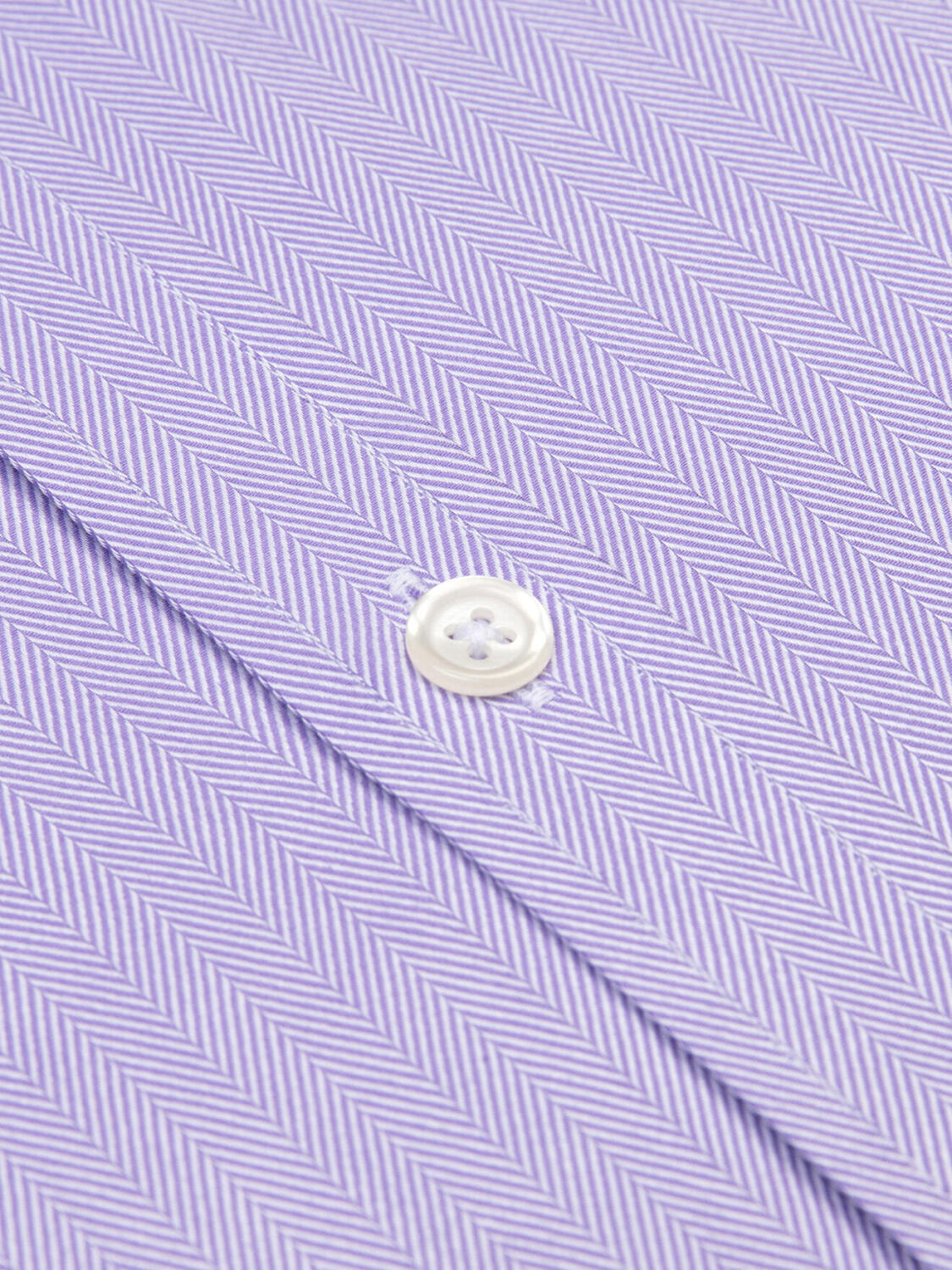 Chemise manches courtes en chevron parme - Col boutonné