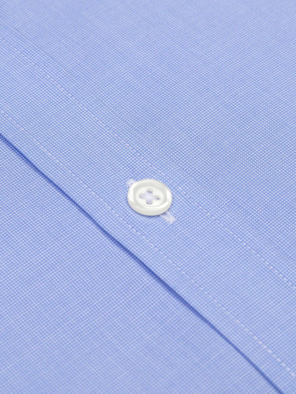 Chemise manches courtes Daria en popeline ciel - Col boutonn&eacute;