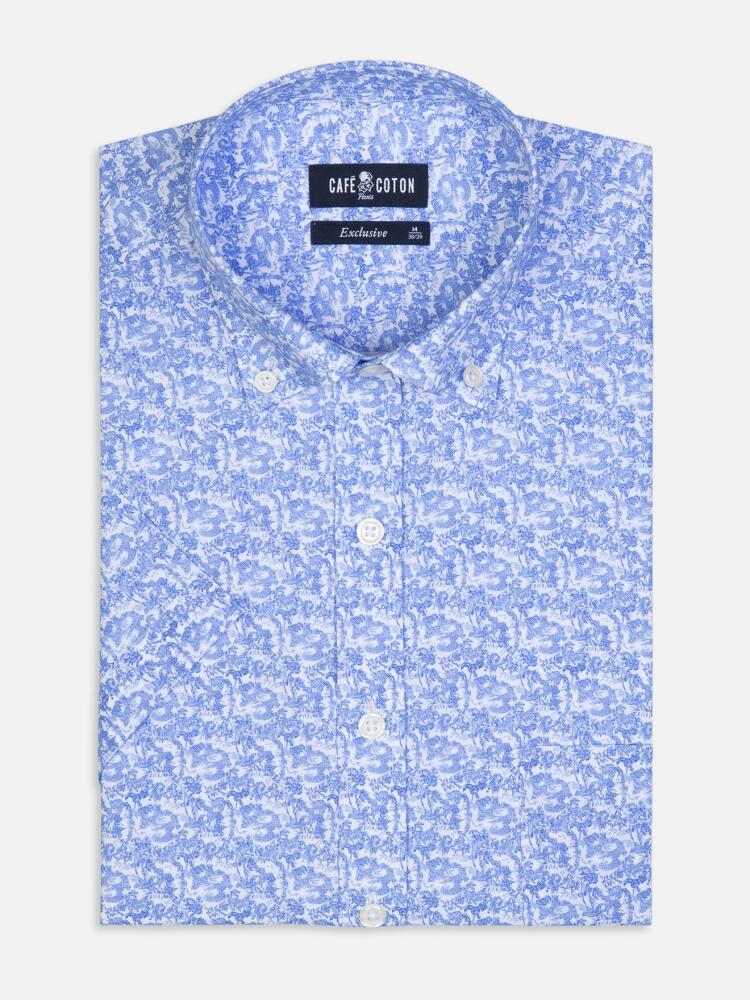 Harold printed short sleeves shirt  - Buttoned collar