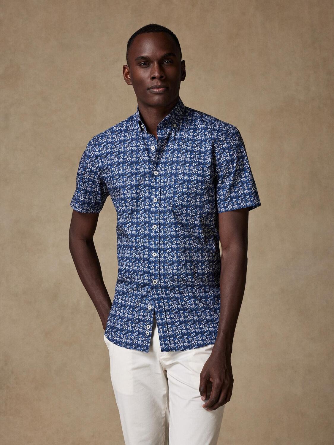 Mael floral print short sleeves shirt  - Buttoned collar