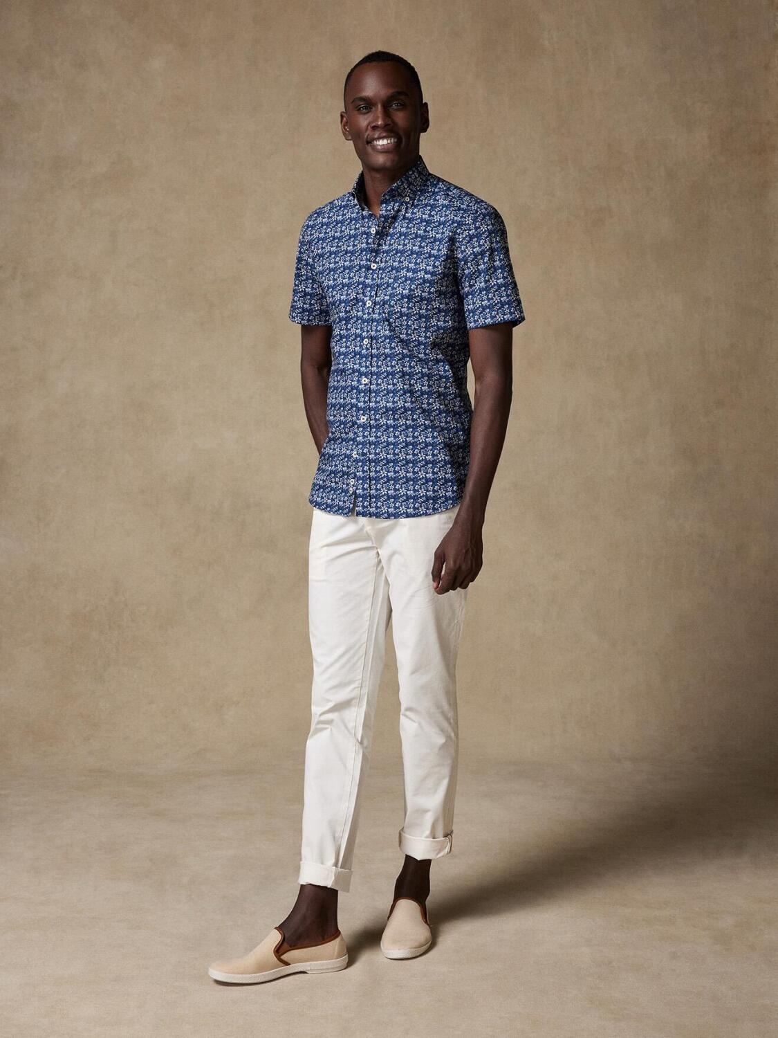 Mael floral print short sleeves shirt  - Buttoned collar