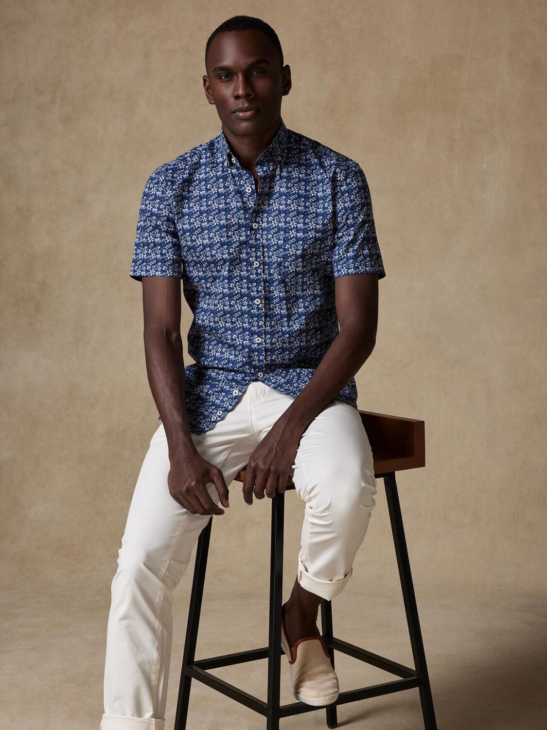 Mael floral print short sleeves shirt  - Buttoned collar