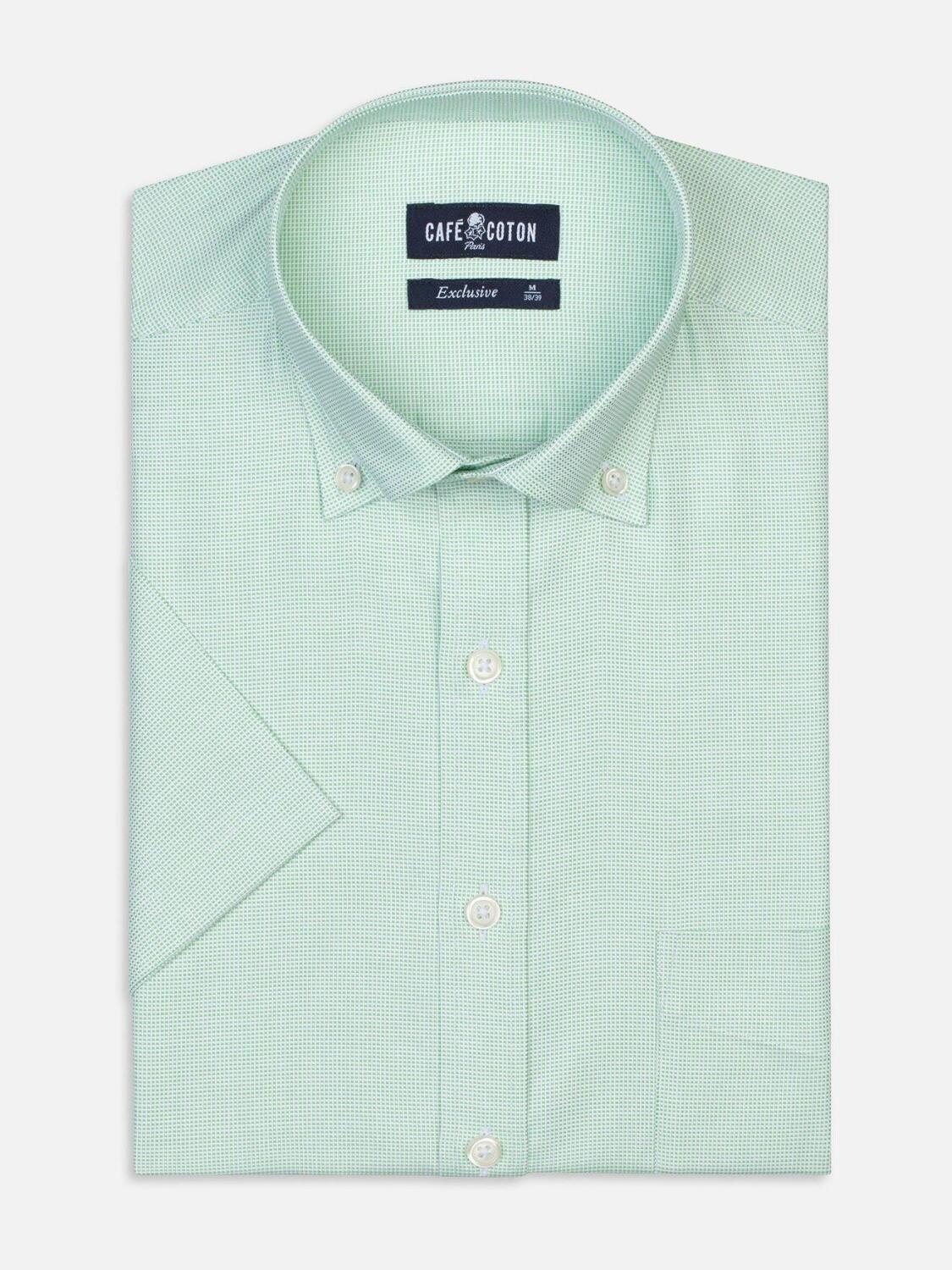 Green natt&eacute; Shirt - Short Sleeves
