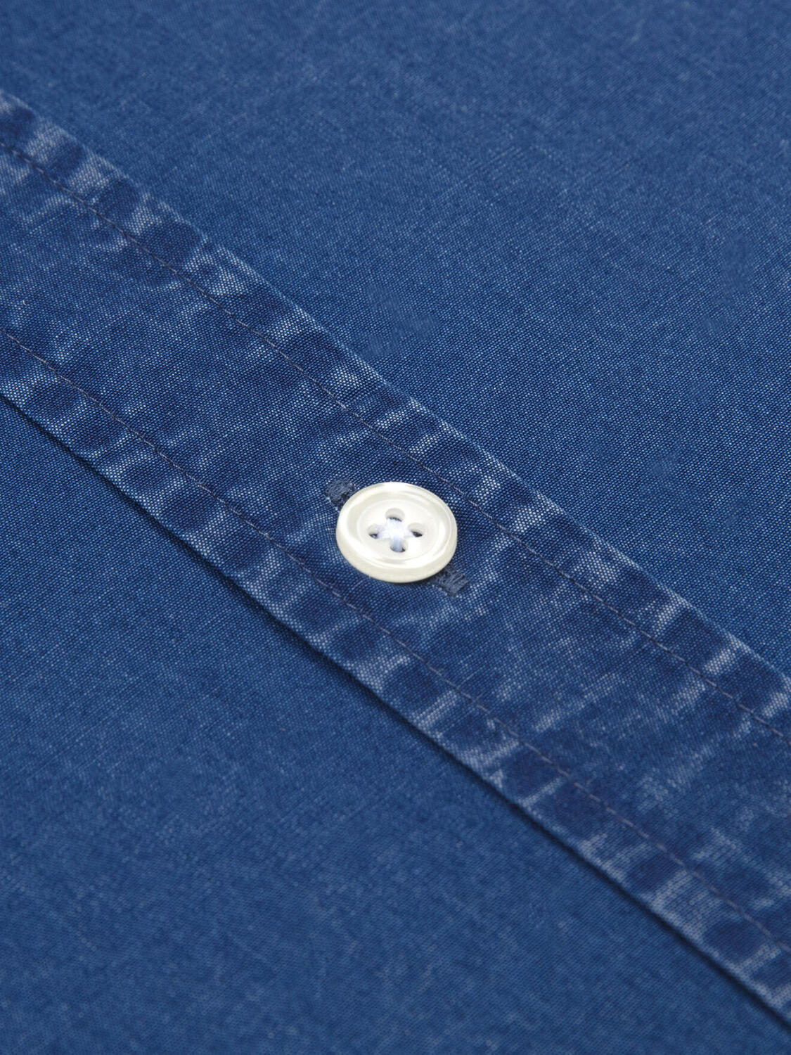 Paga Kurzarmhemd indigo   - Button down Kragen