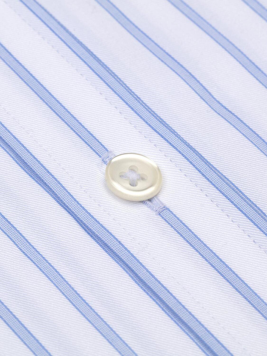 Chemise Willis &agrave; rayures ciel - Manches Courtes