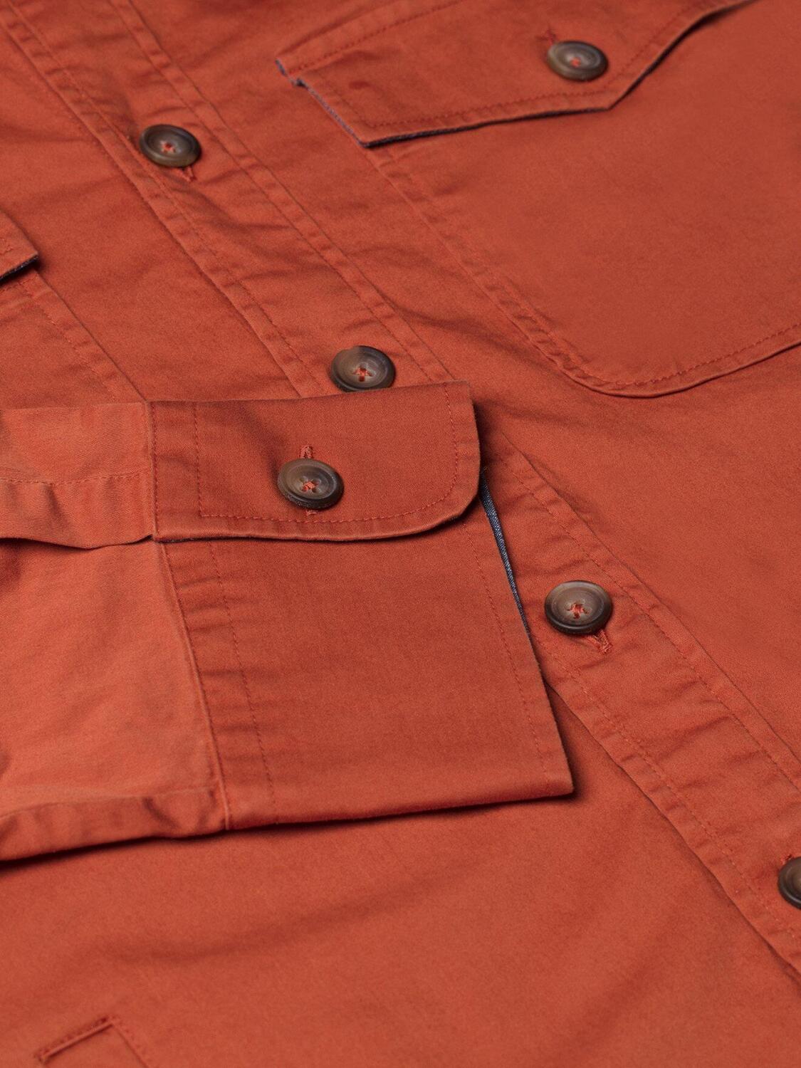 Surchemise en gabardine de coton ocre