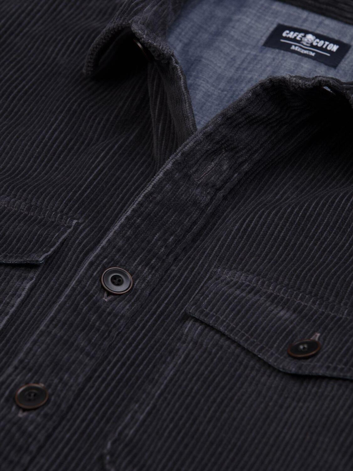 Surchemise en velours grise