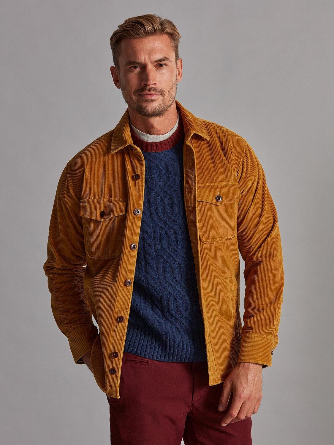 Surchemise en velours safran