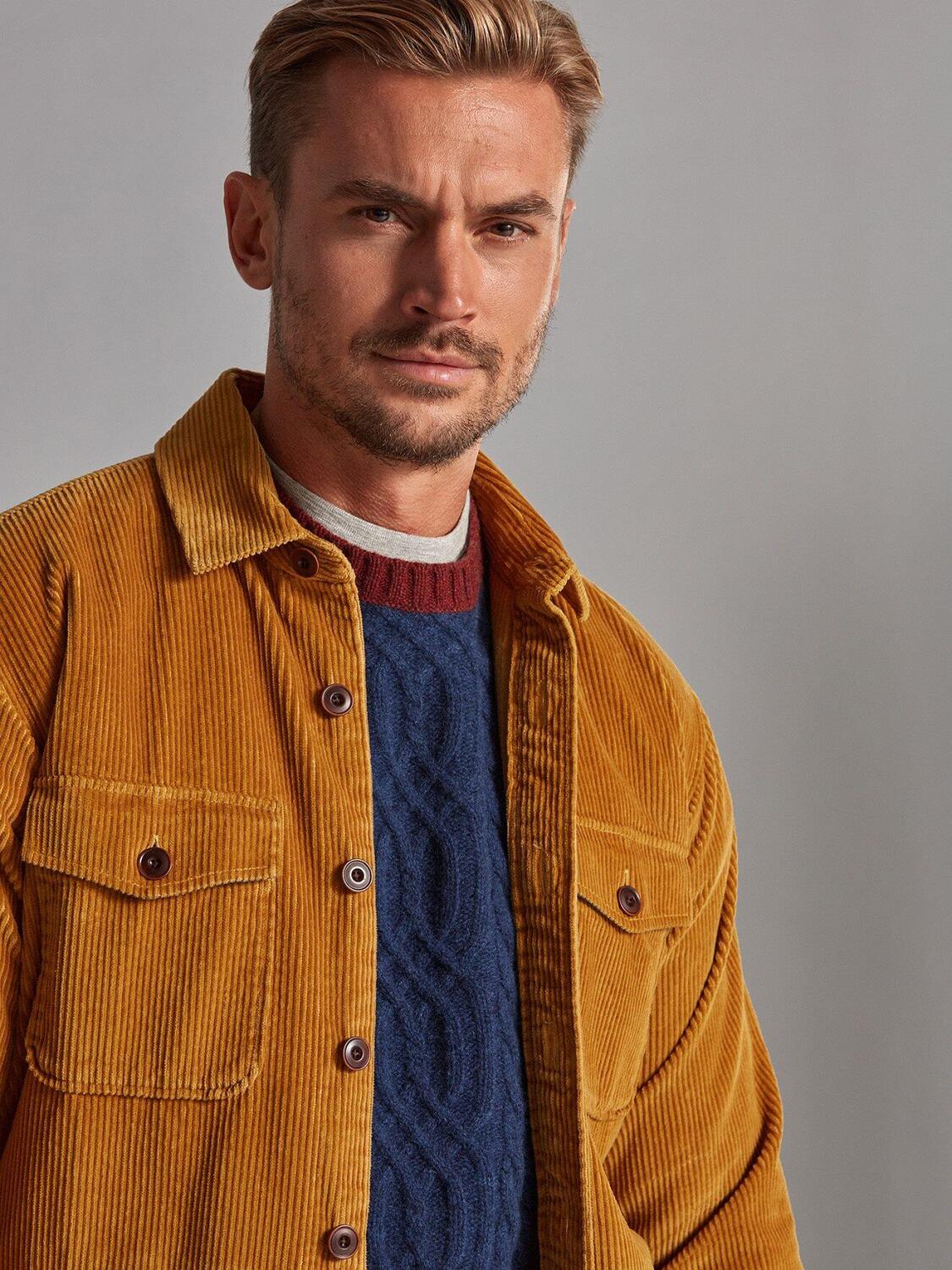 Surchemise en velours safran