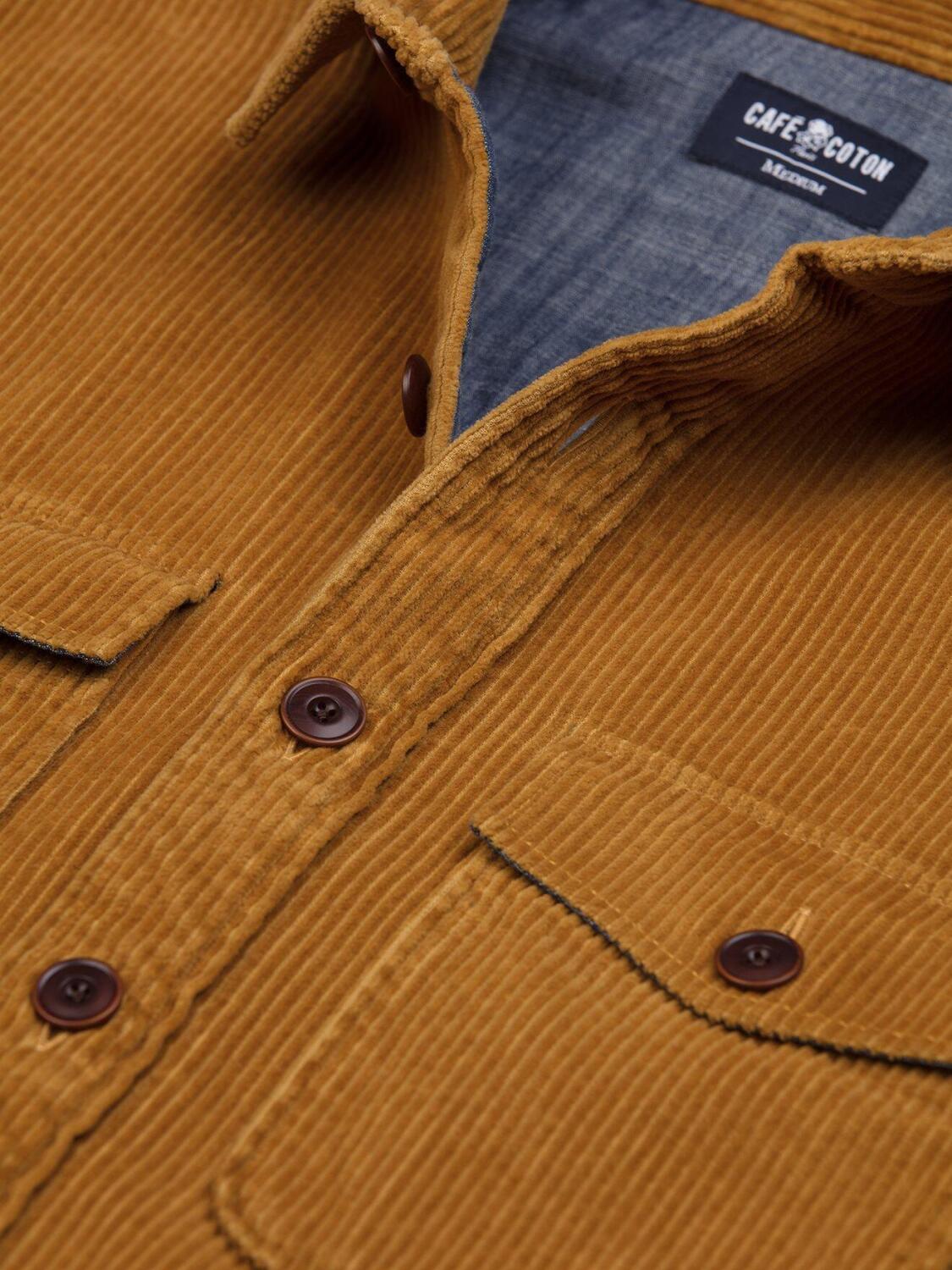 Surchemise en velours safran