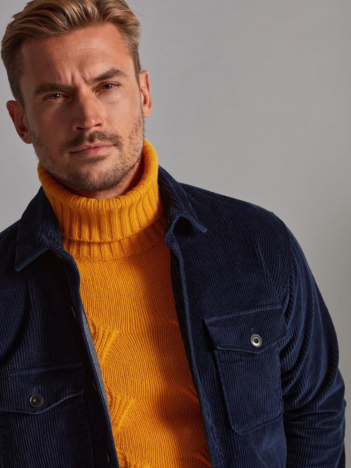 Surchemise en velours marine