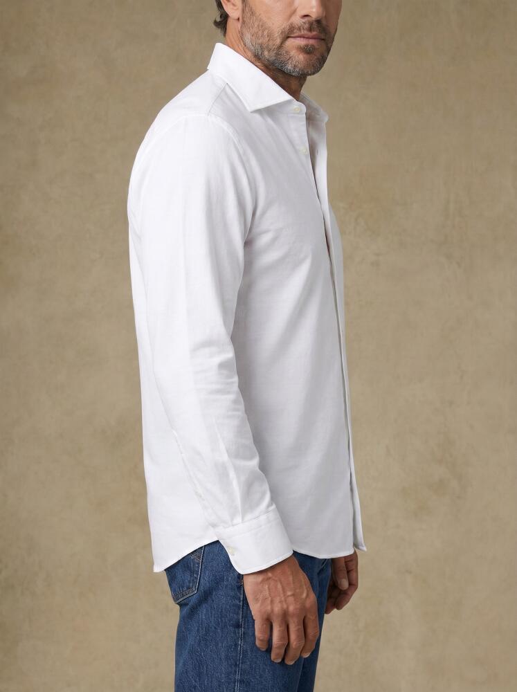 Chemise Barkley en gaze de coton blanc
