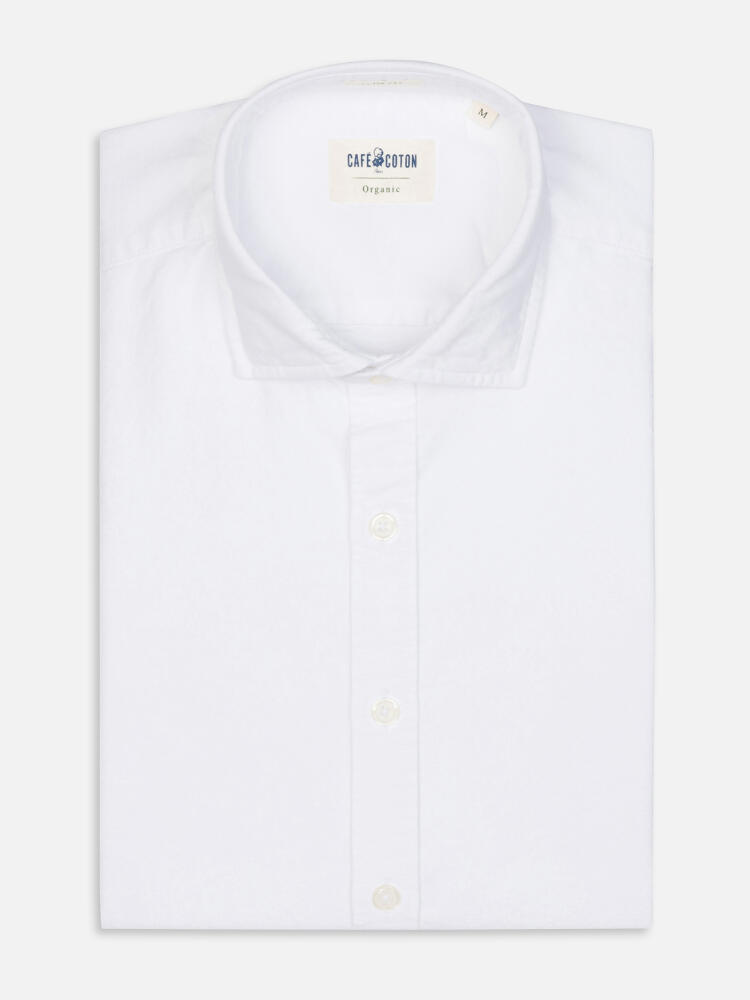 White washed organic oxford shirt