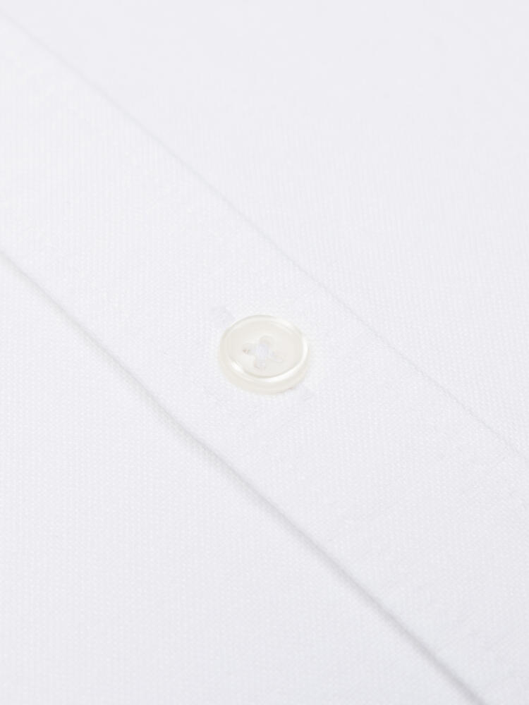 Chemise bio en oxford lavé blanc