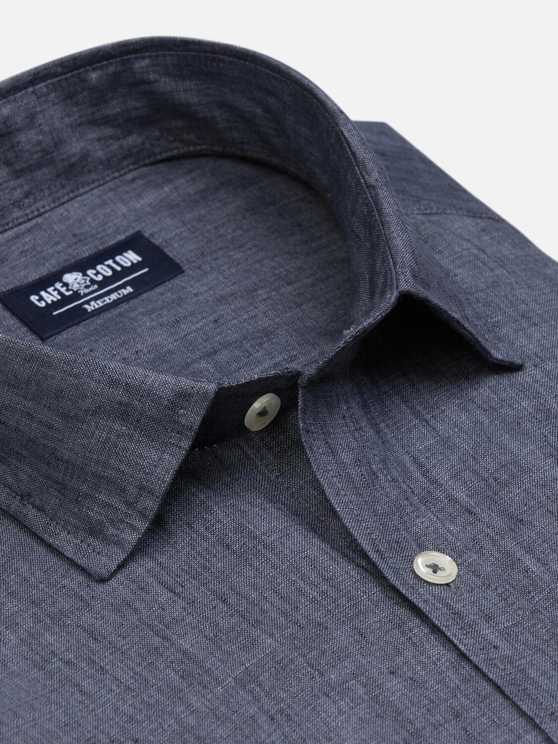 Camicia Cody in lino carbone