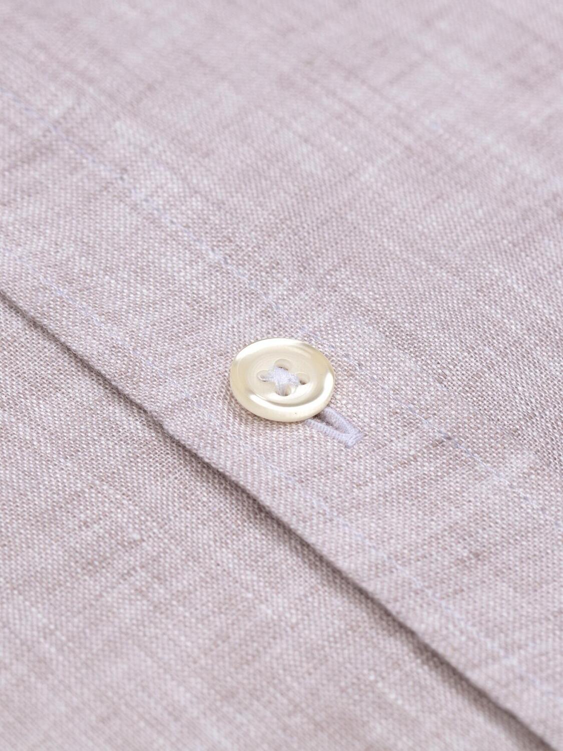 Camisa Cody de lino color arena