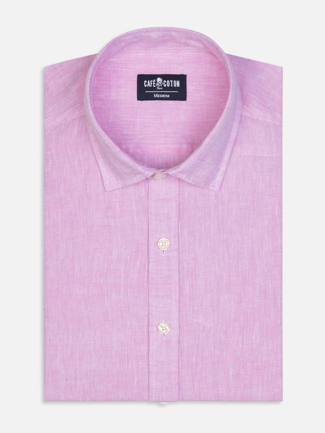 Camicia Cody in lino rosa