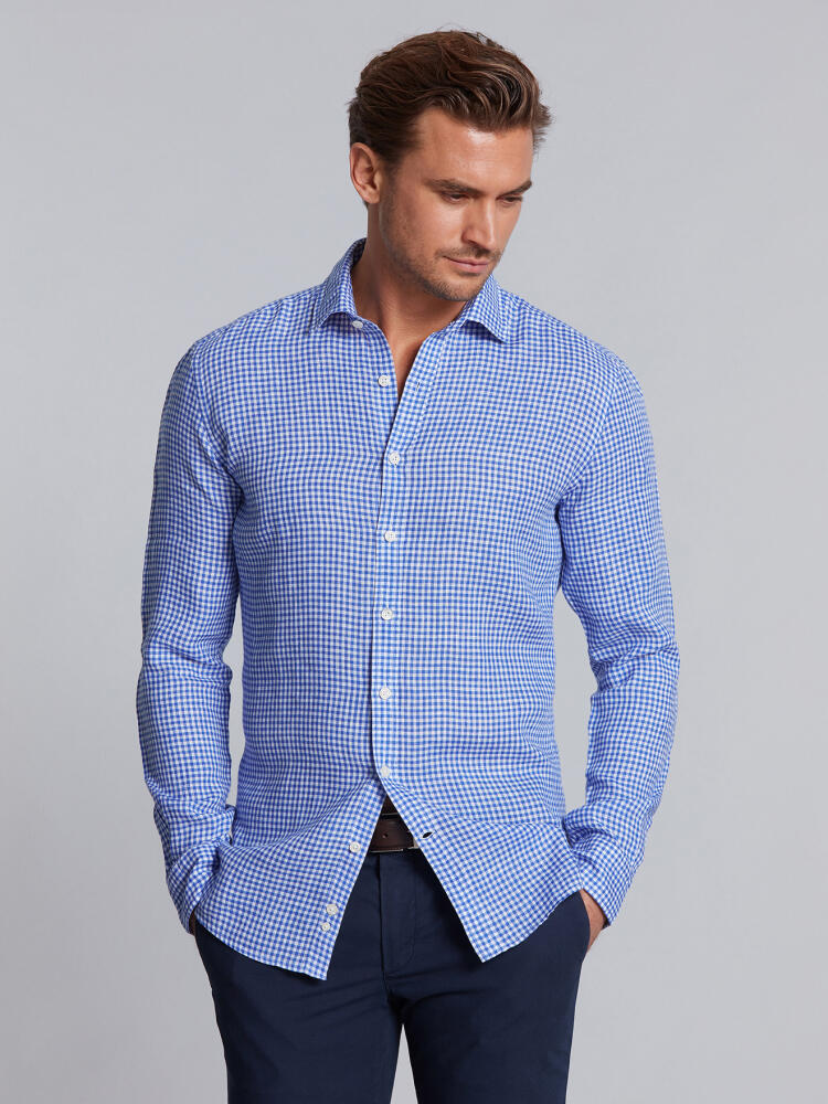 Django Blue Check Shirt