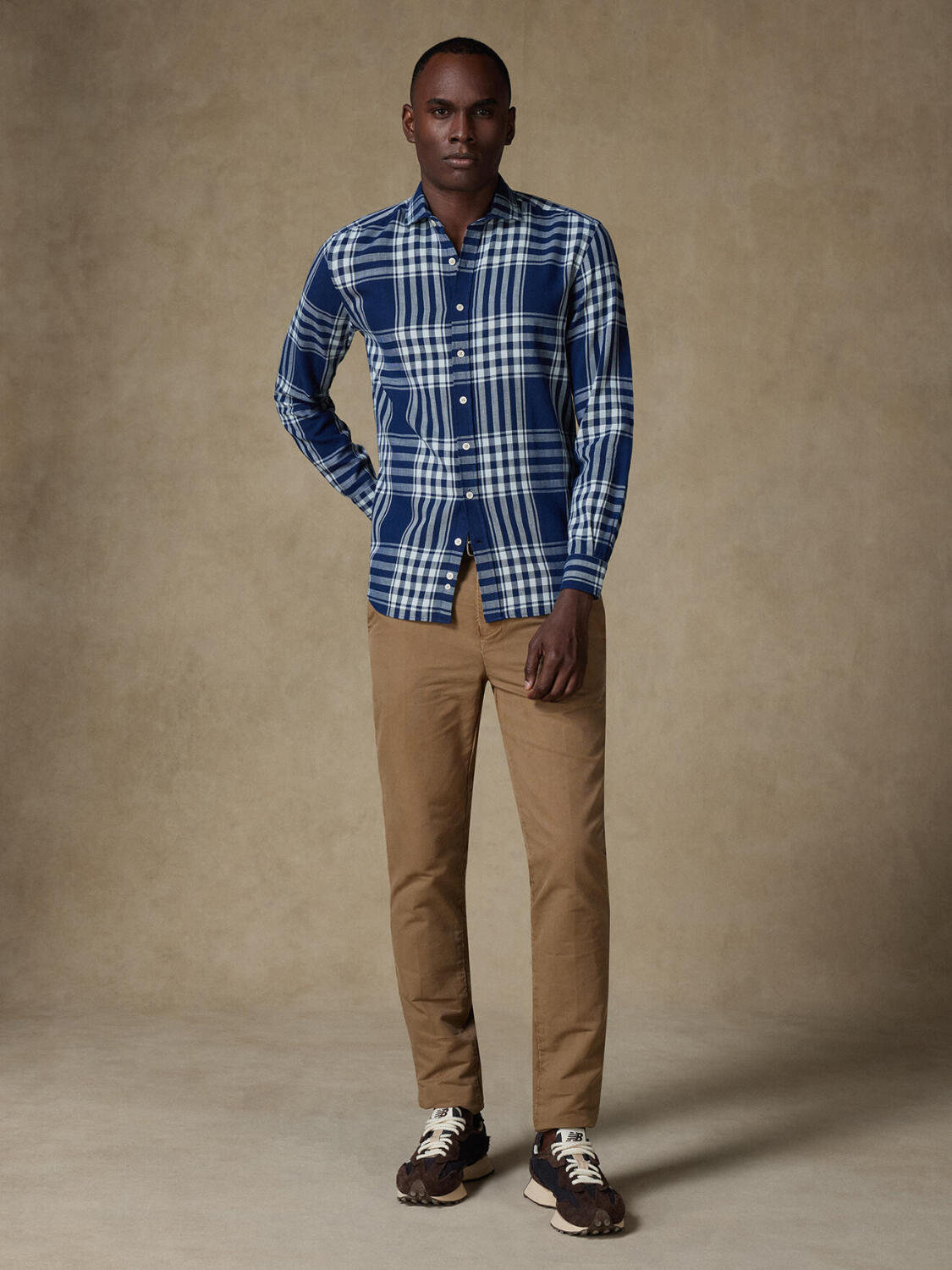 Camicia Dyan tartan indaco