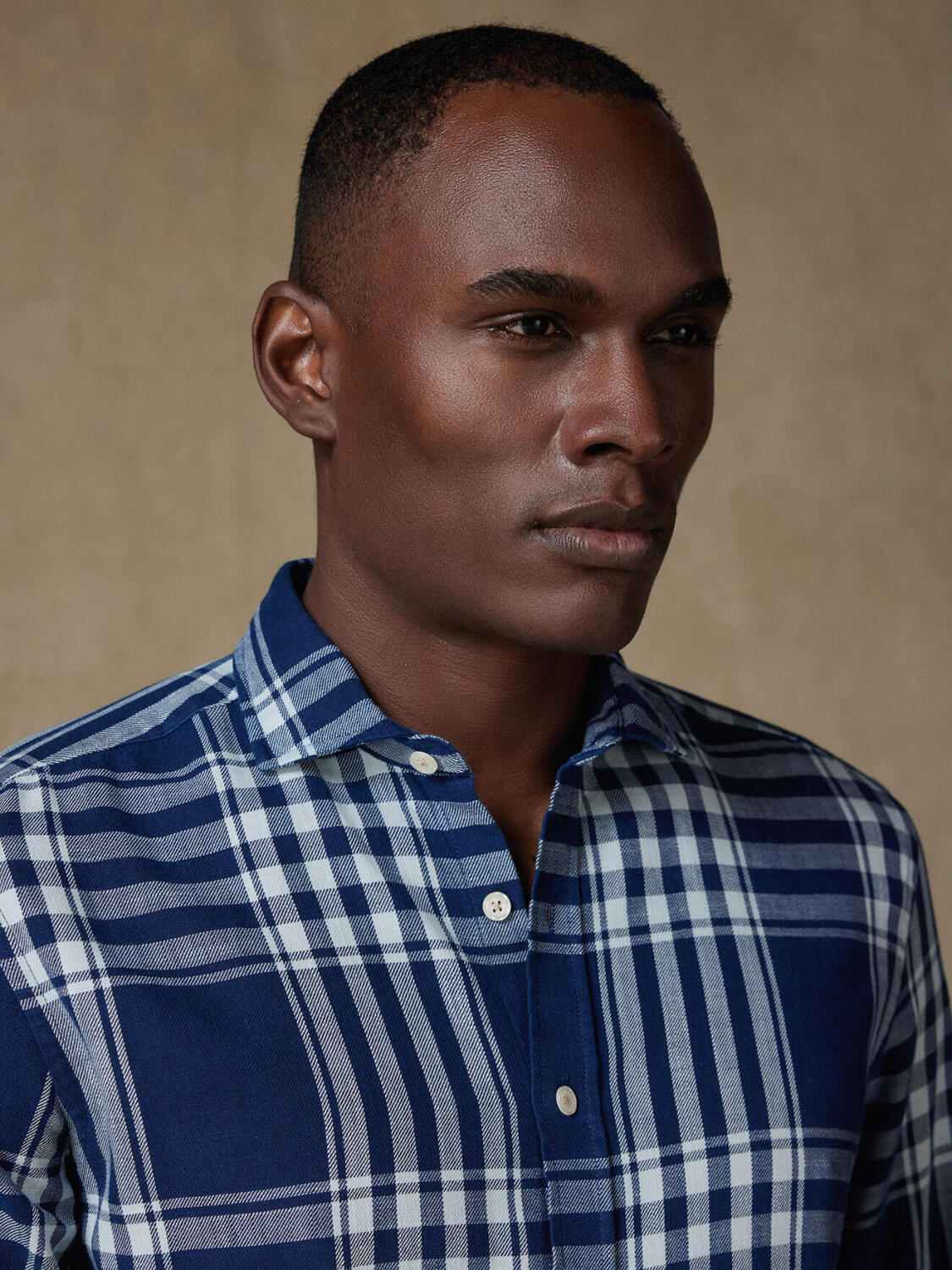 Camicia Dyan tartan indaco