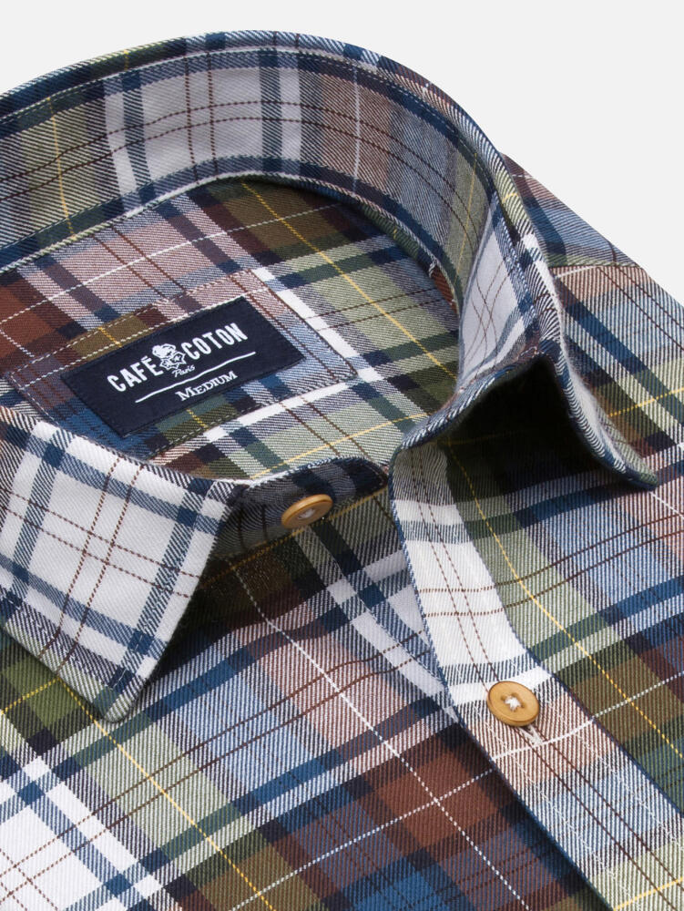 Camicia Gil con motivo tartan