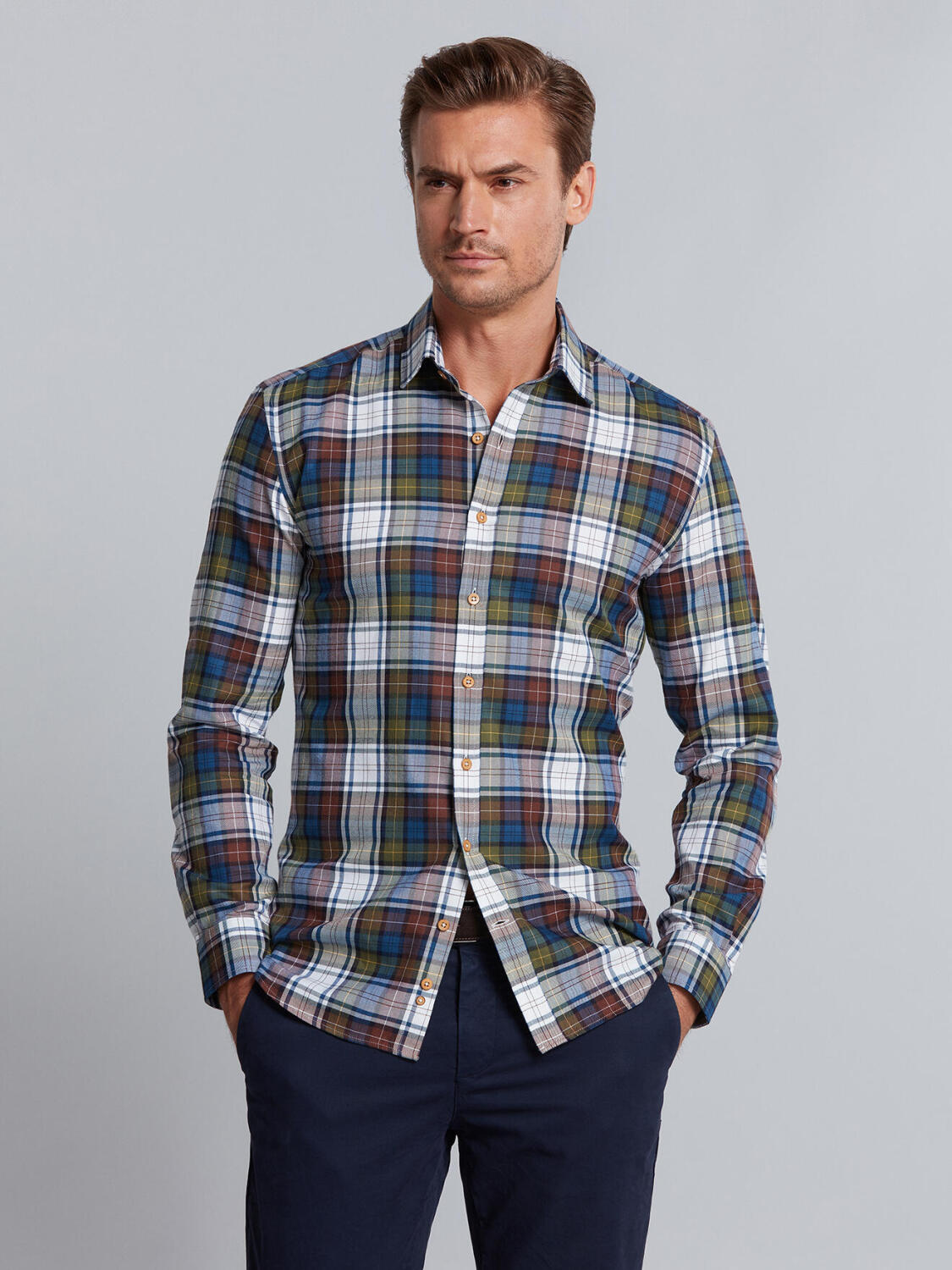 Chemise Gil &agrave; motif tartan