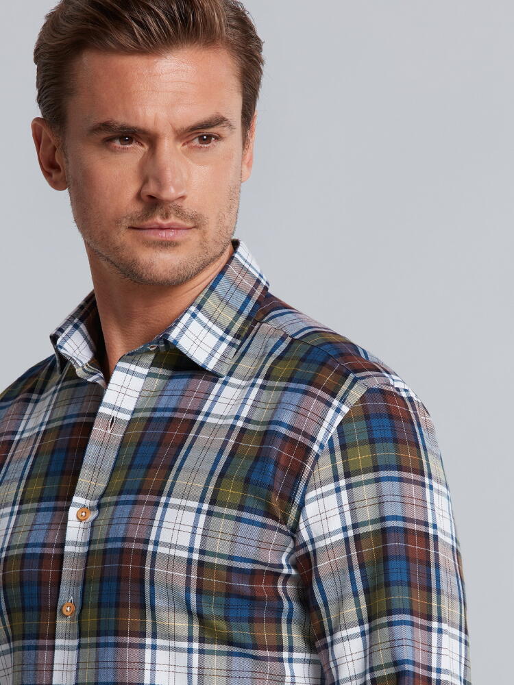 Camicia Gil con motivo tartan