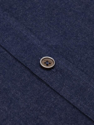 Chemise casual en flanelle marine