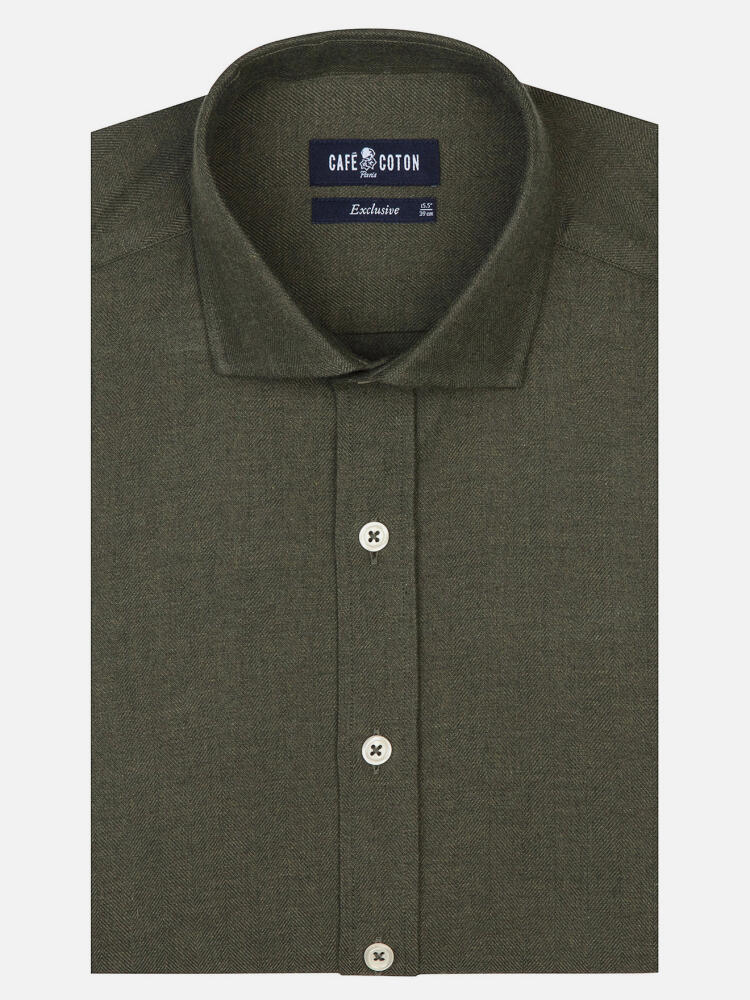 Hall khaki flannel shirt