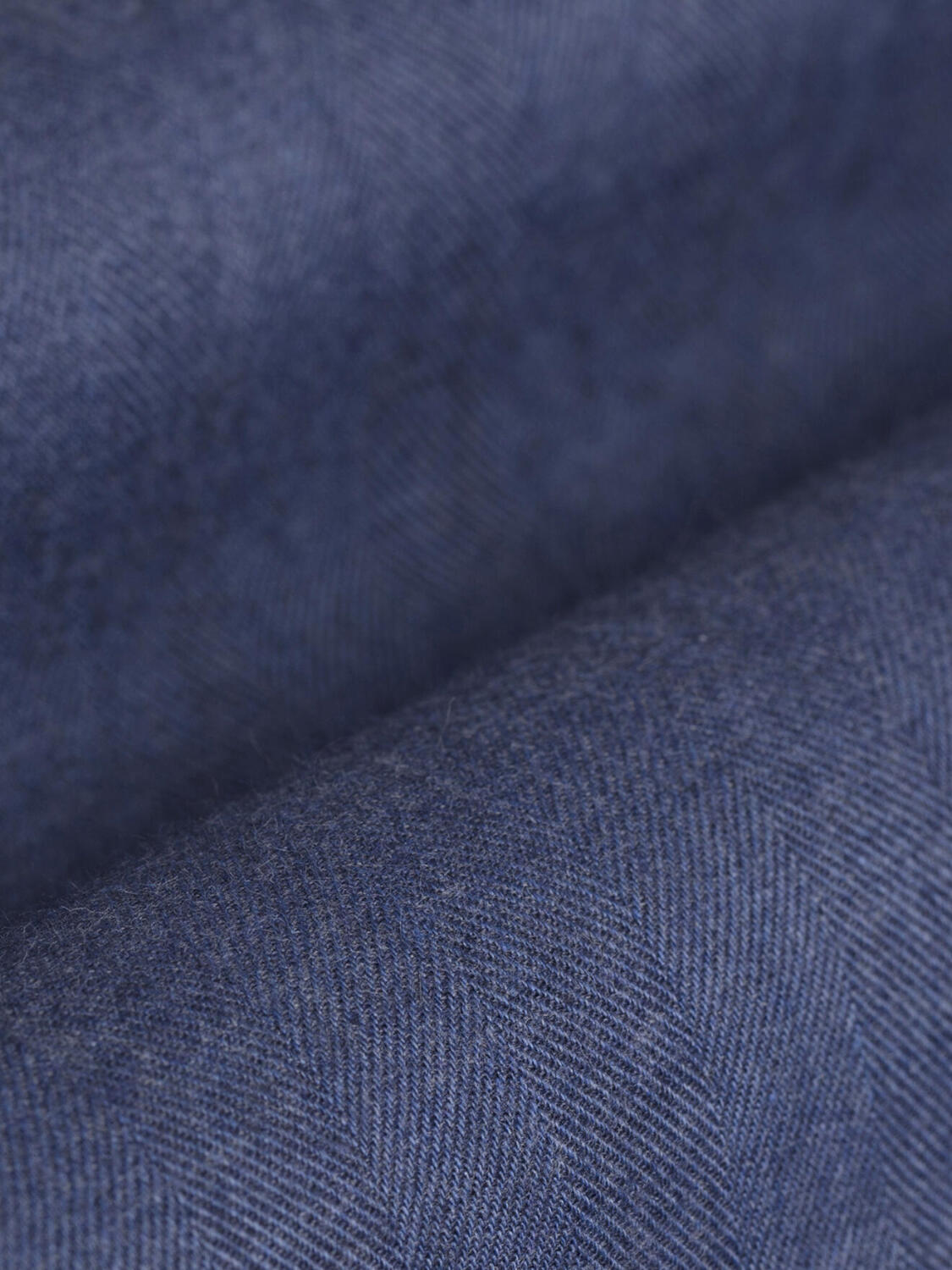 Herringbone camicia di flanella blu