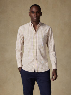 Chemise Jaiden en seersucker sable