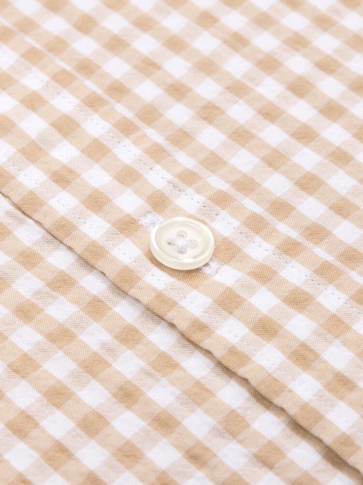 Chemise Jaiden en seersucker sable