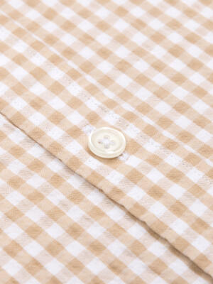Chemise Jaiden en seersucker sable
