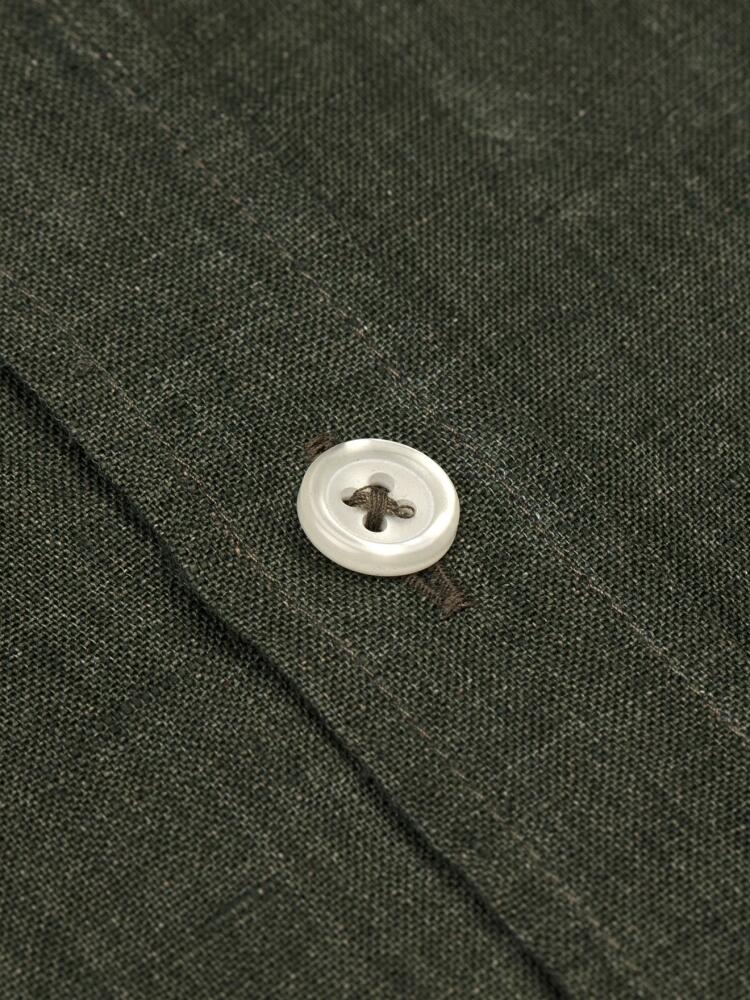 Green linen shirt