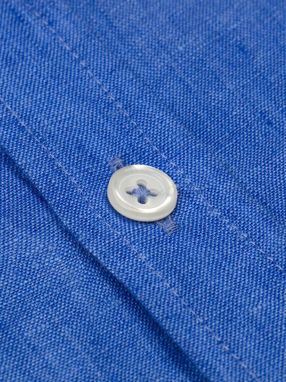 Chemise bleue en lin