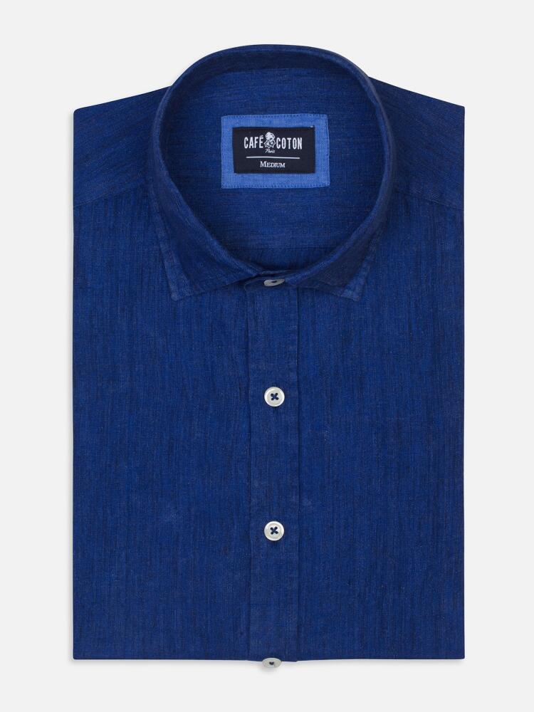 Cobalt linen shirt