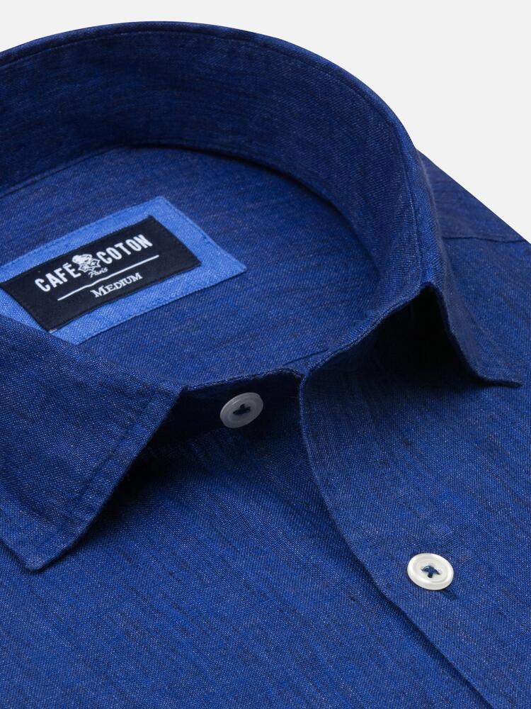 Cobalt linen shirt