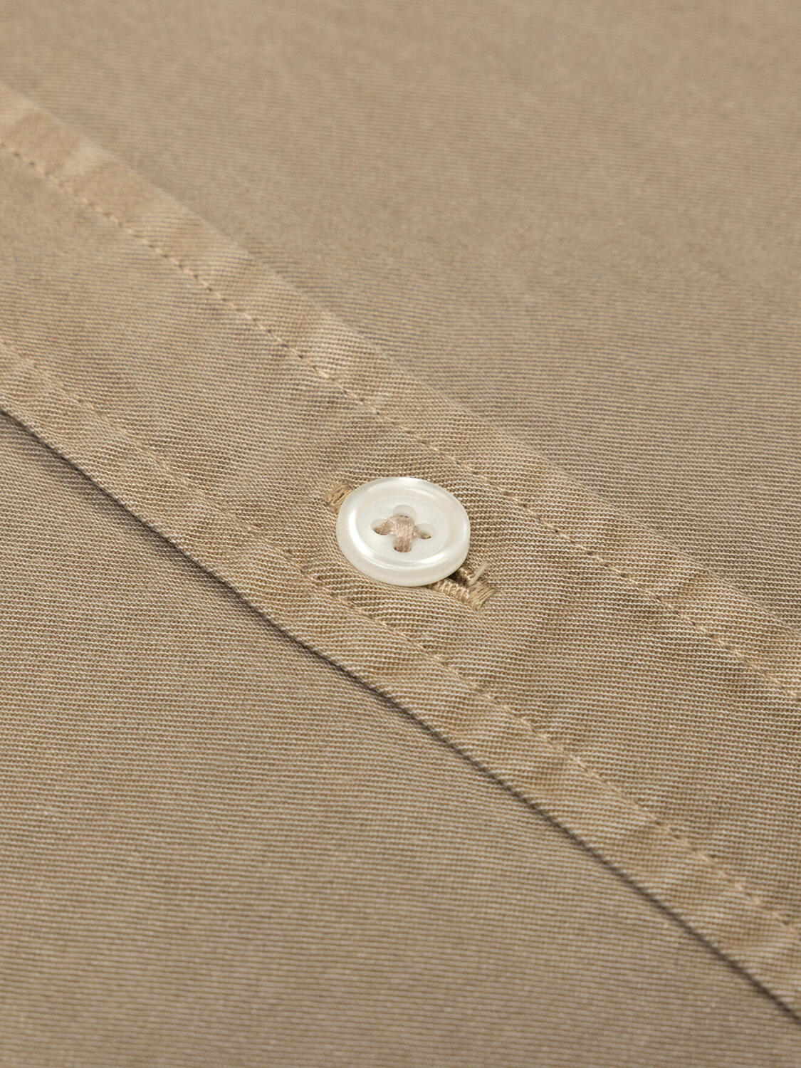 Lio shirt in washed gabardine mink