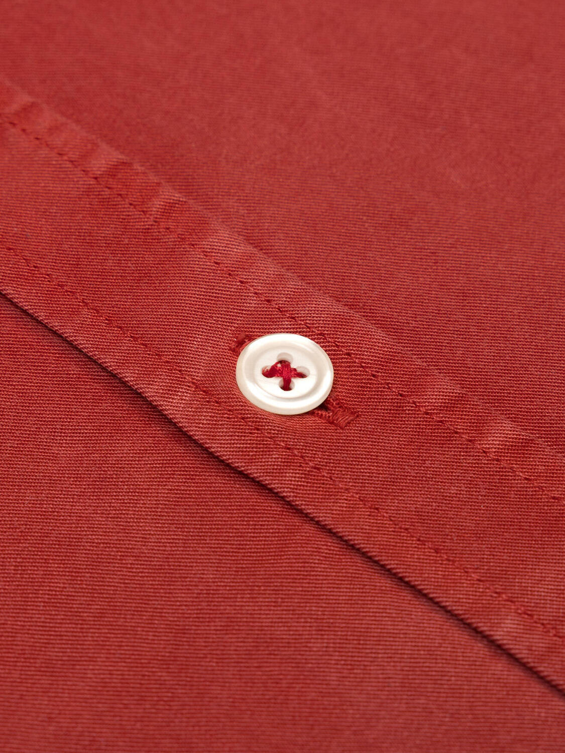 Camicia Lio in gabardina lavata mattone