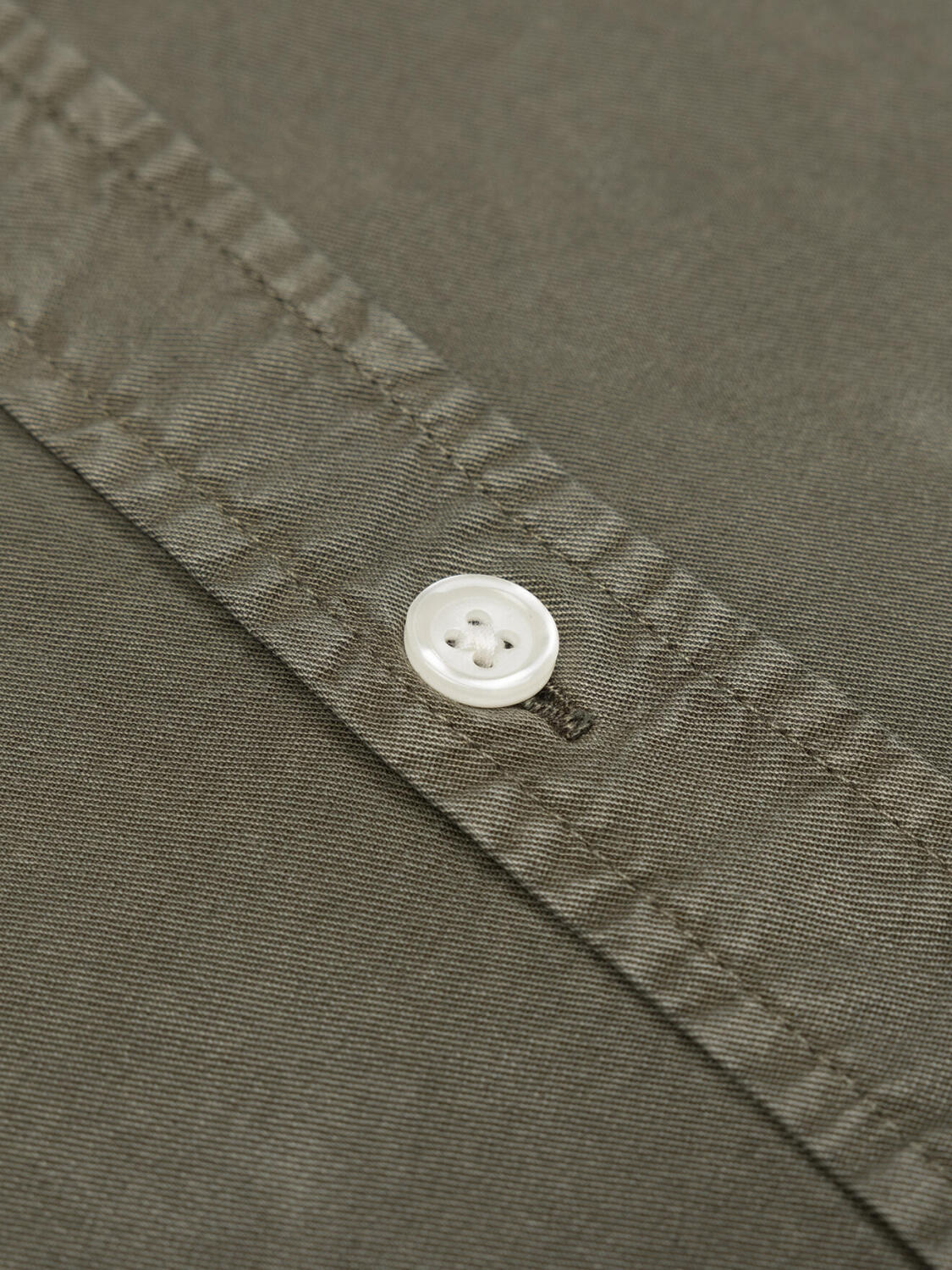 Chemise Lio en gabardine lavée kaki