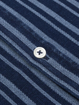 Chemise Lorin marine &agrave; rayures indigo