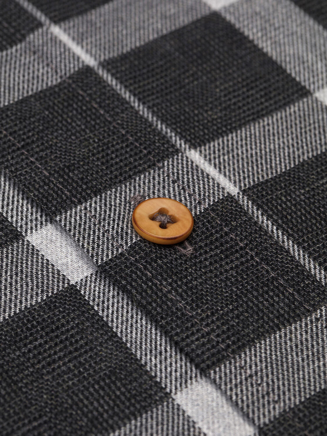 Pearl grijs flanellen overhemd