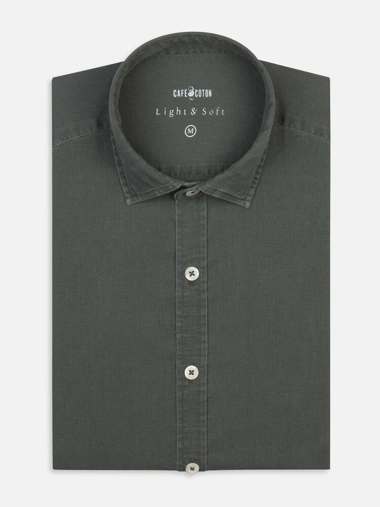 Grey piqué shirt