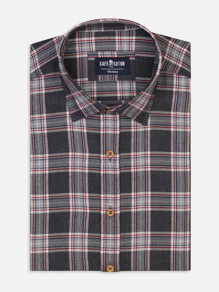 Camisa Sean con estampado tartán