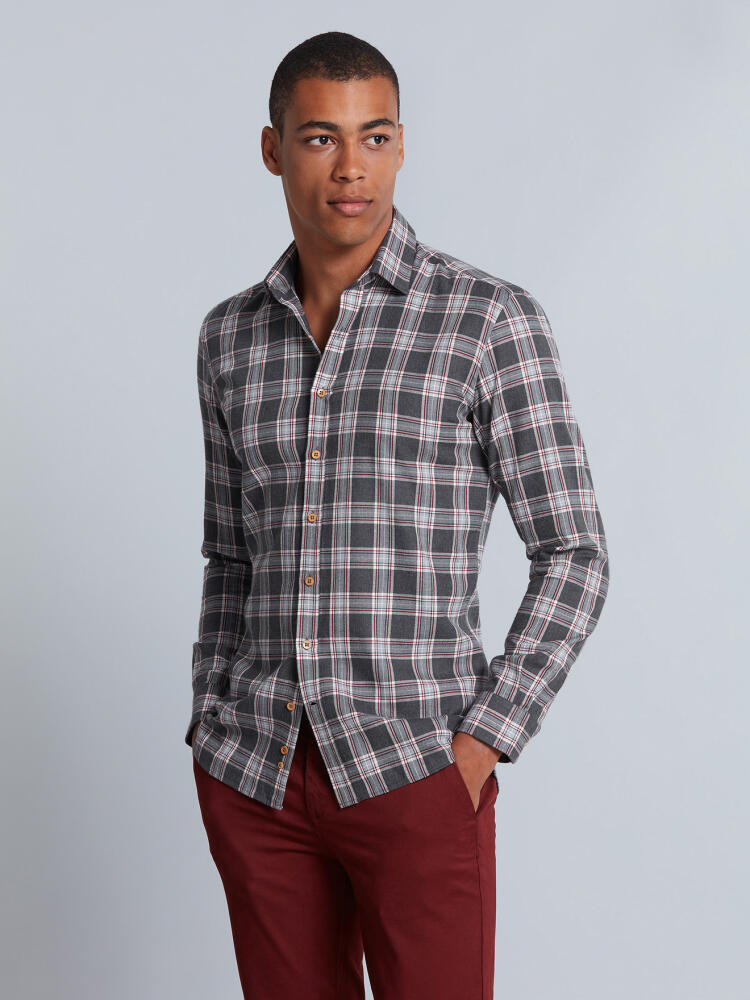 Camisa Sean con estampado tartán